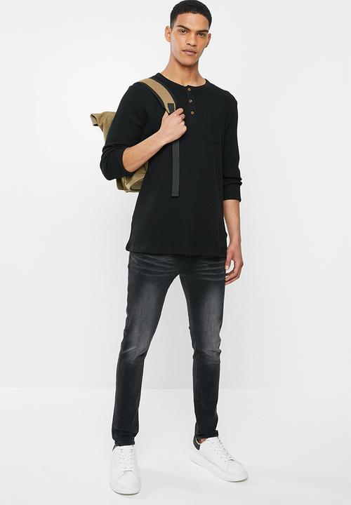 S.P.C.C - Krakatoa fashion sabre jeans - black