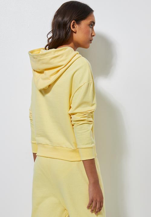 Superbalist - Crop hoodie - sorbet yellow 