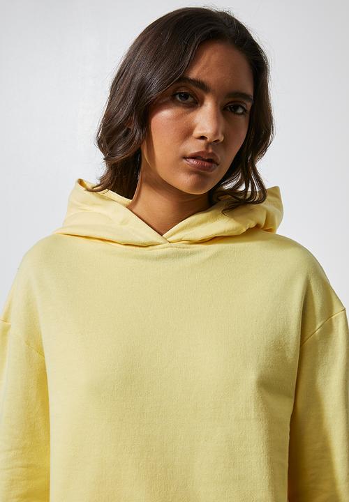 Superbalist - Crop hoodie - sorbet yellow 