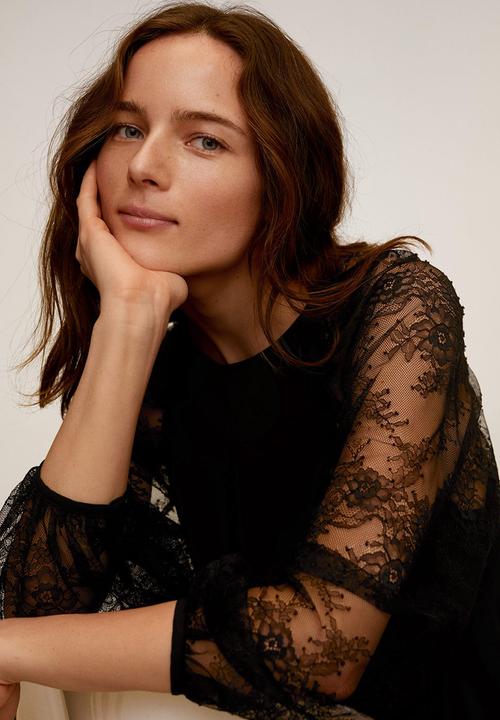 MANGO - Bimat blouse - black