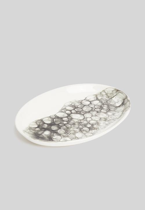 Urchin Art - Smokey platter - grey 