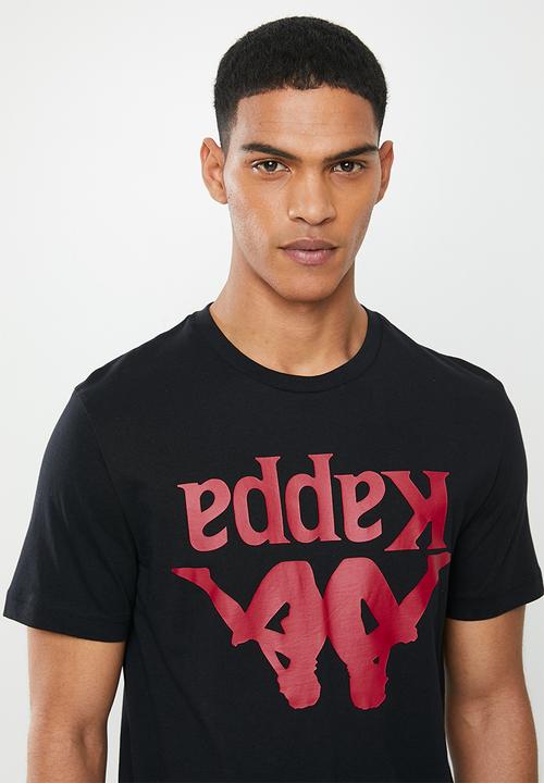 KAPPA - Authentic carai 972 tee - black & red