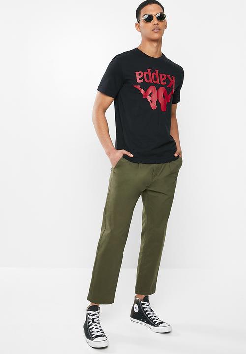 KAPPA - Authentic carai 972 tee - black & red