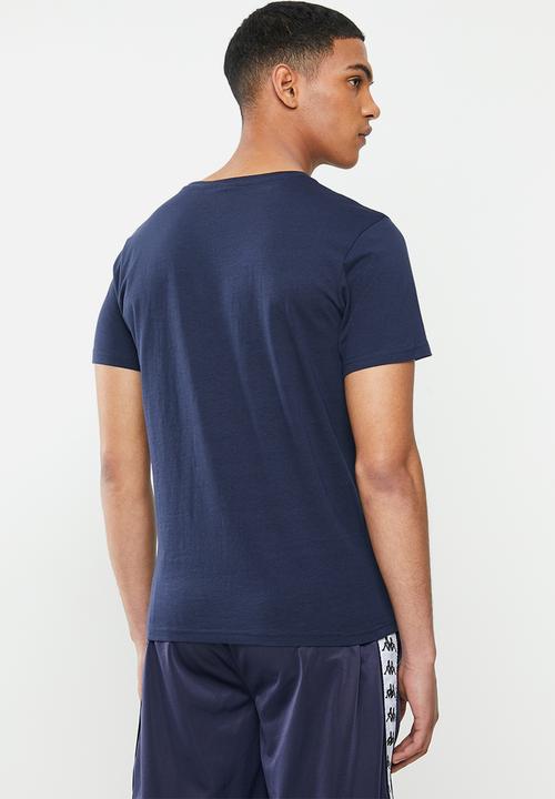 KAPPA - Authentic estessi 964 tee - navy & white 