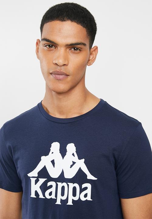 KAPPA - Authentic estessi 964 tee - navy & white 