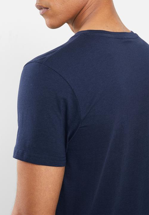 KAPPA - Authentic estessi 964 tee - navy & white 