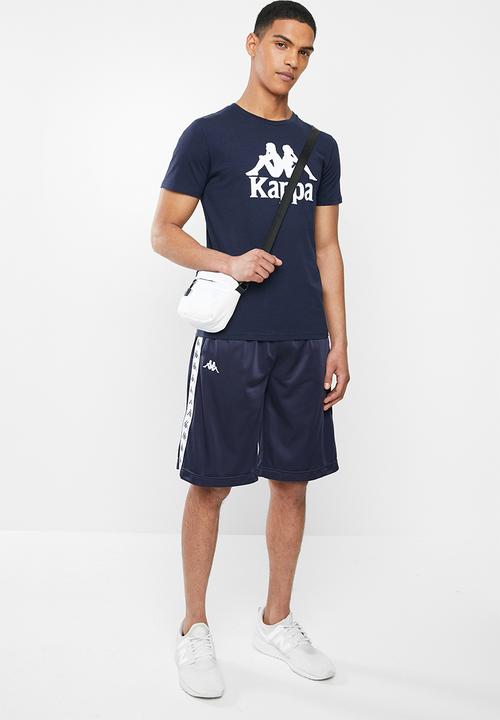 KAPPA - Authentic estessi 964 tee - navy & white 