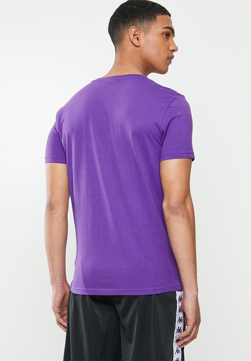 KAPPA - Authentic estessi 991 tee - purple & white 