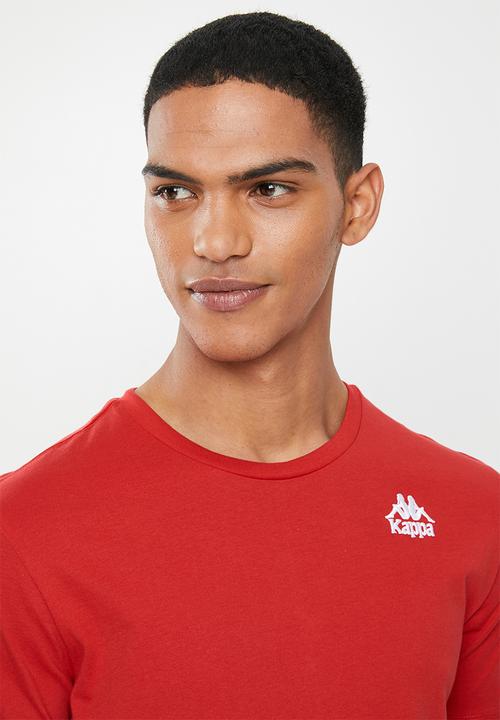 KAPPA - Authentic essor slim 984 tee - red & white 