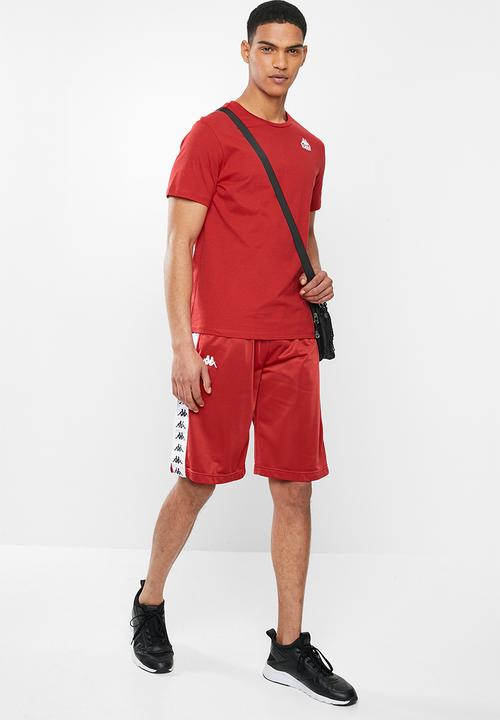 KAPPA - Authentic essor slim 984 tee - red & white 