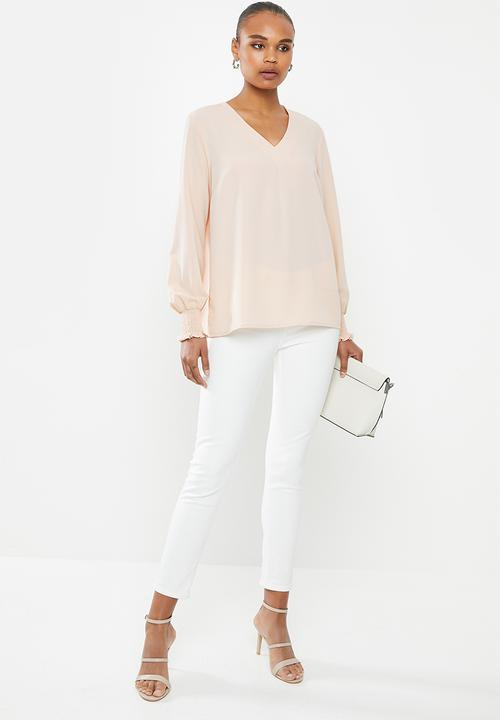 Vero Moda - Fatima long sleeve top - rose dust