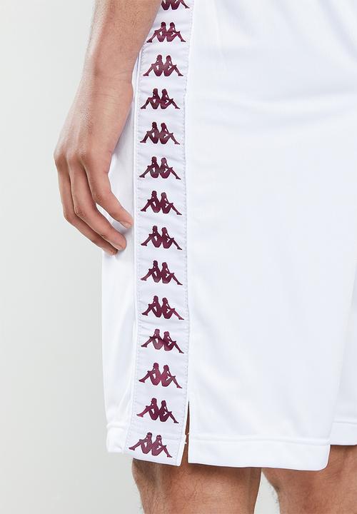 KAPPA - 222 Banda treadwell shorts - white 