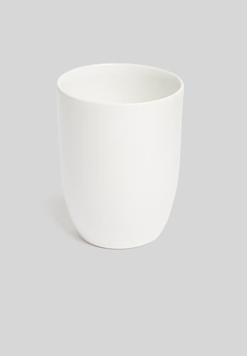 Urchin Art - Stationary cup - glazed white