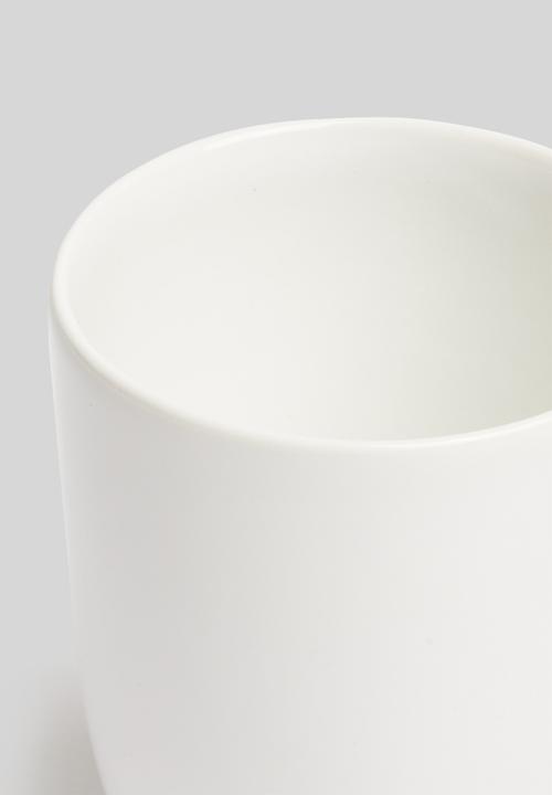 Urchin Art - Stationary cup - glazed white