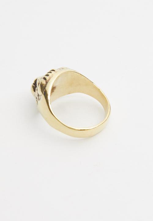Matter of Fakt - Vista lion brass ring - gold 