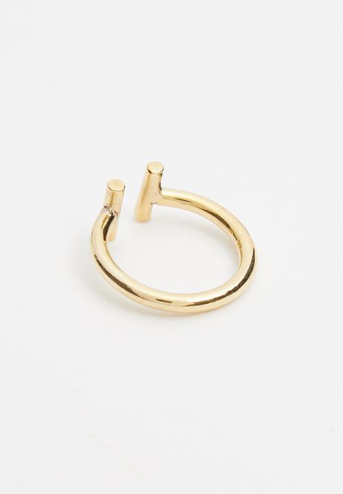 Matter of Fakt - Oasis spear brass ring - gold 