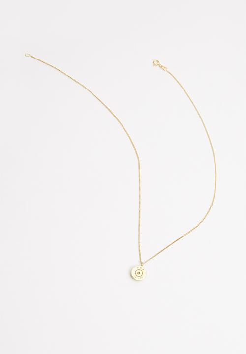 Matter of Fakt - Oasis bullet brass necklace - gold 