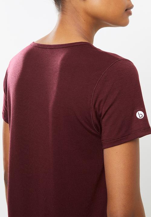 Cotton On - Maternity gym T-shirt - mulberry
