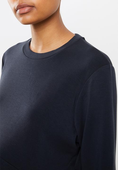 Cotton On - Maternity cross over crew - black
