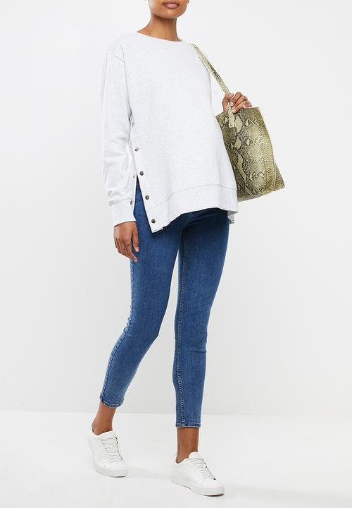 Cotton On - Maternity button side fleece - grey