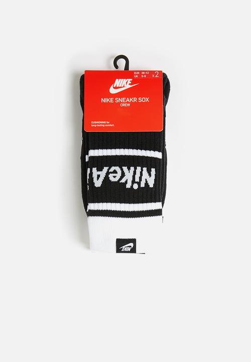 Nike - Nike Air sneaker socks - black & white