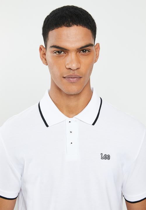Lee  - Lee icon polo - white & black