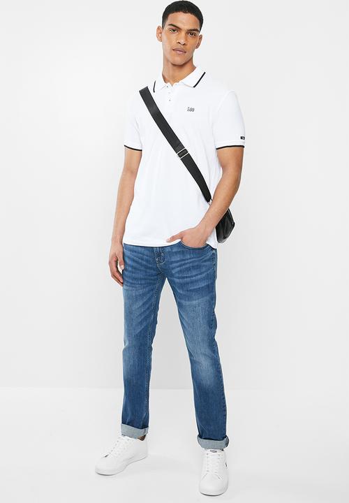 Lee  - Lee icon polo - white & black