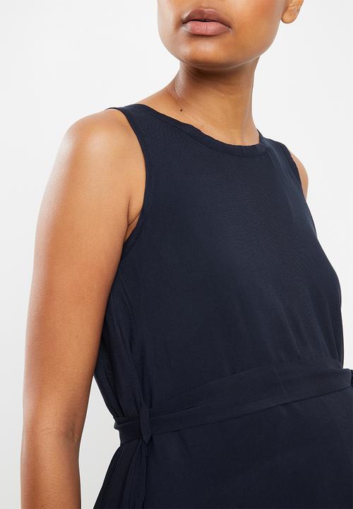 Cherry Melon - Belted tunic dress - navy