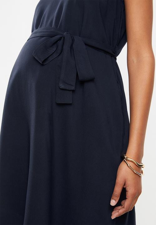 Cherry Melon - Belted tunic dress - navy