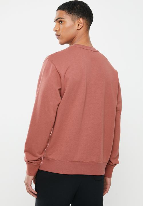 Nike - Nsw club crew neck sweater -  claystone red/claystone red