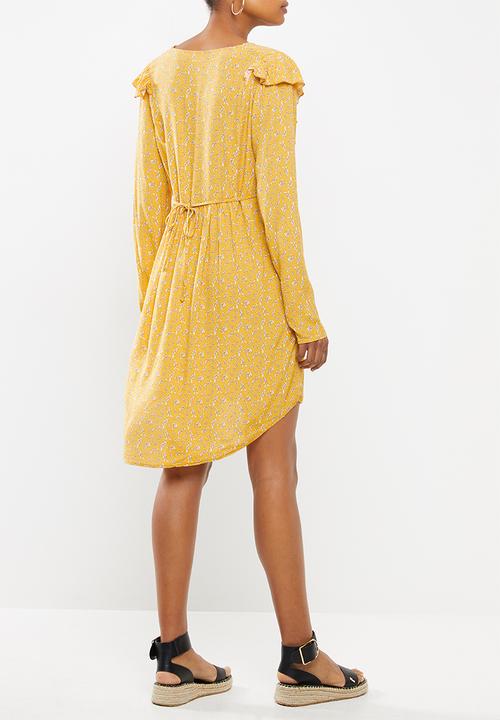 Cotton On - Maternity cross front babydoll dress - yellow