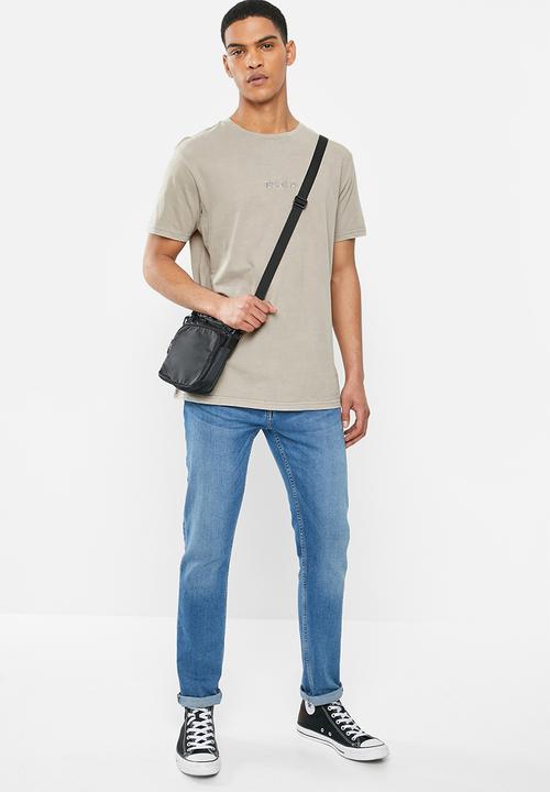 RVCA - Small RVCA embroidery short sleeve tee - overcast