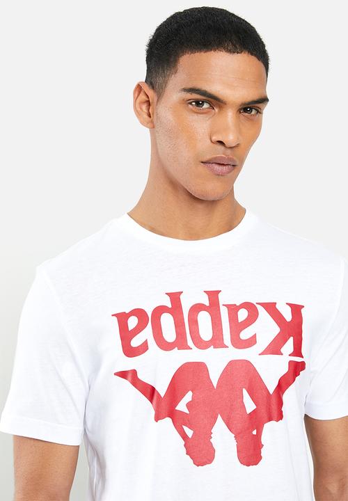 KAPPA - Authentic carai 928 tee - white & red