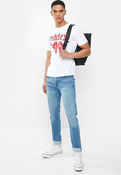 KAPPA - Authentic carai 928 tee - white & red