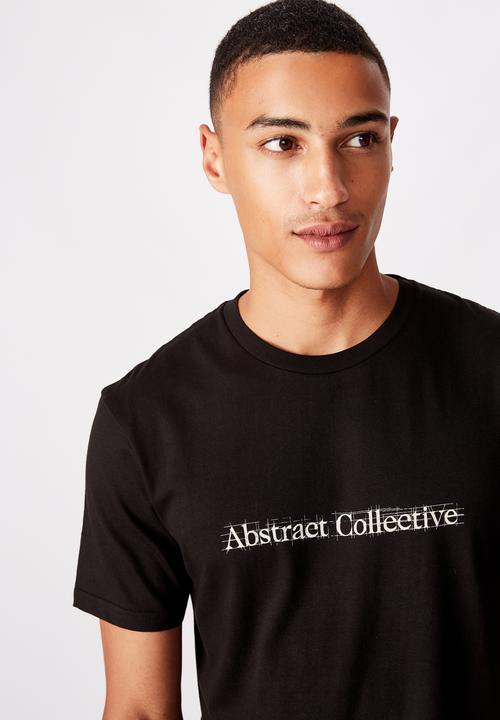 Cotton On - Tbar text T-shirt - black