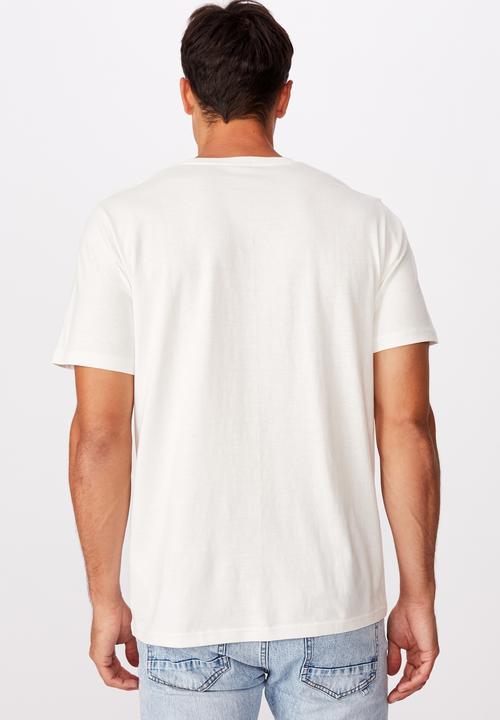 Cotton On - Tbar text T-shirt - vintage white