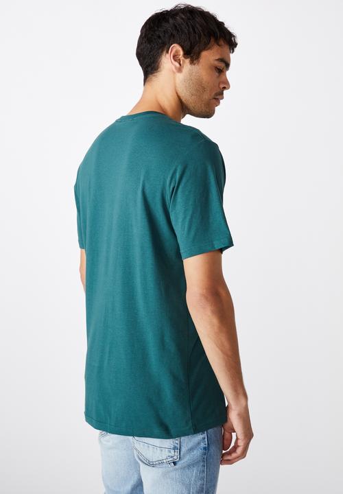 Cotton On - Tbar text T-shirt - teal