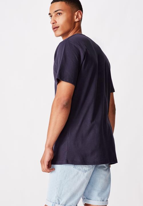 Cotton On - Tbar text T-shirt - navy 