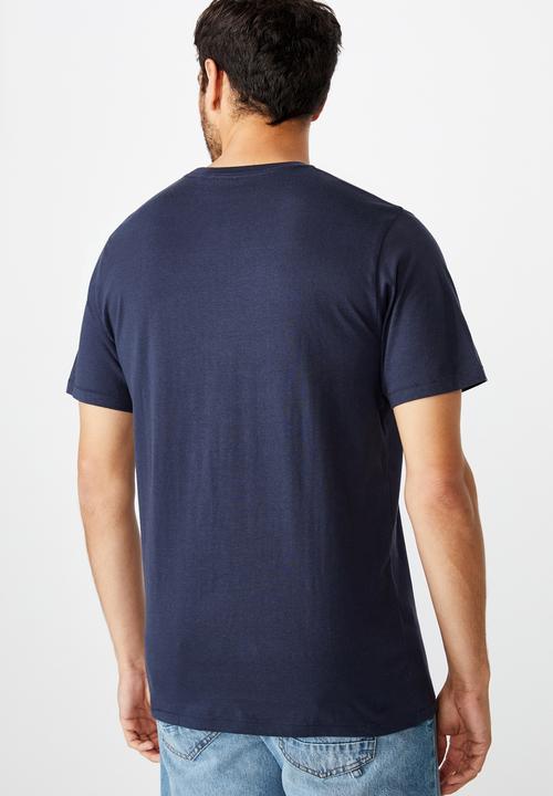 Cotton On - Tbar text T-shirt - navy 