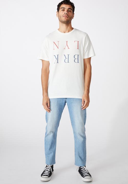 Cotton On - Tbar text T-shirt - vintage white