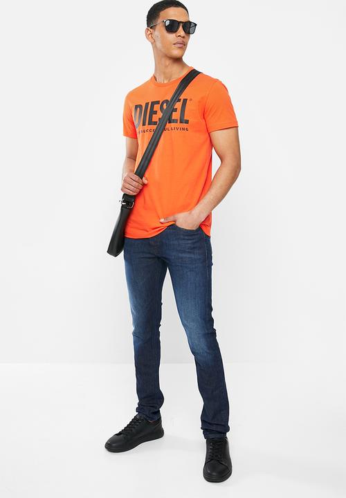 Diesel  - D-luster straight cut jeans - blue