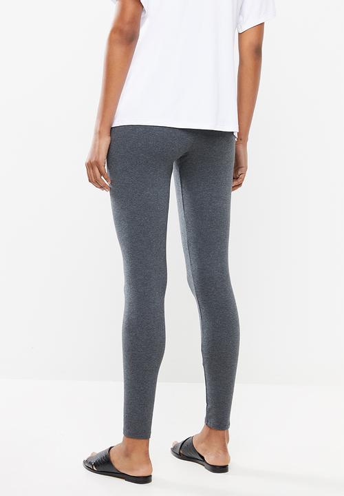 Superbalist - 2 Pack maternity leggings - charcoal & black