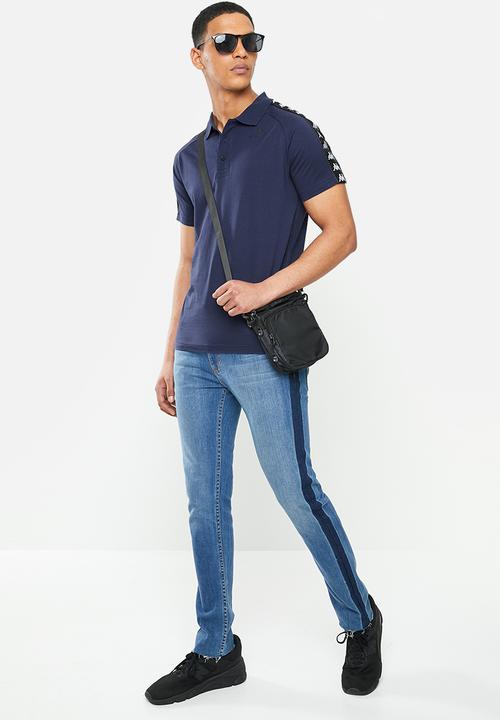 KAPPA - Banda estrel polo - navy