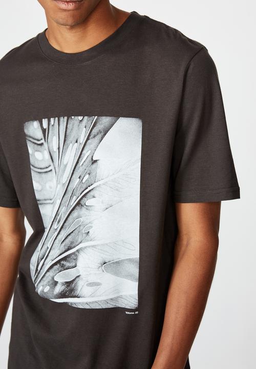 Cotton On - Tbar photo T-shirt - washed black