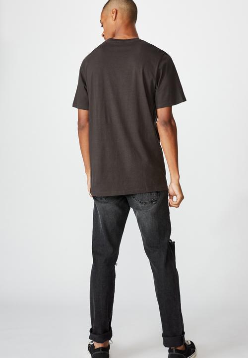 Cotton On - Tbar photo T-shirt - washed black