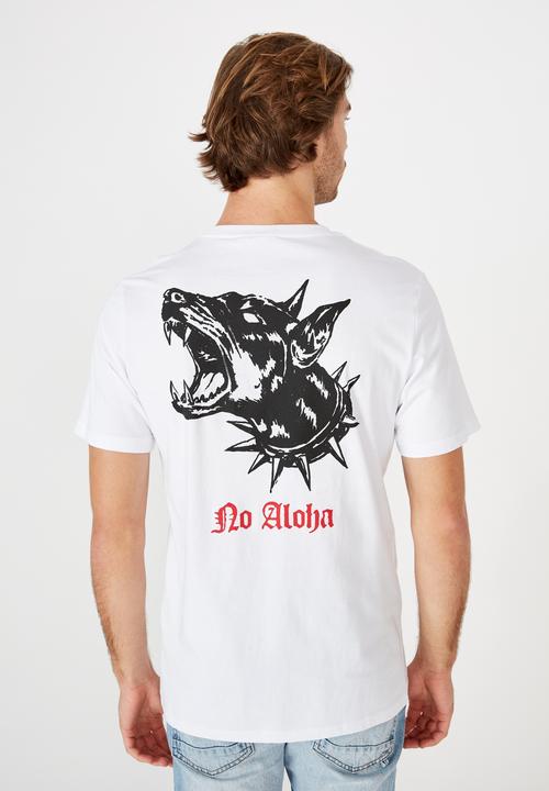 Cotton On - Tbar art T-shirt - white