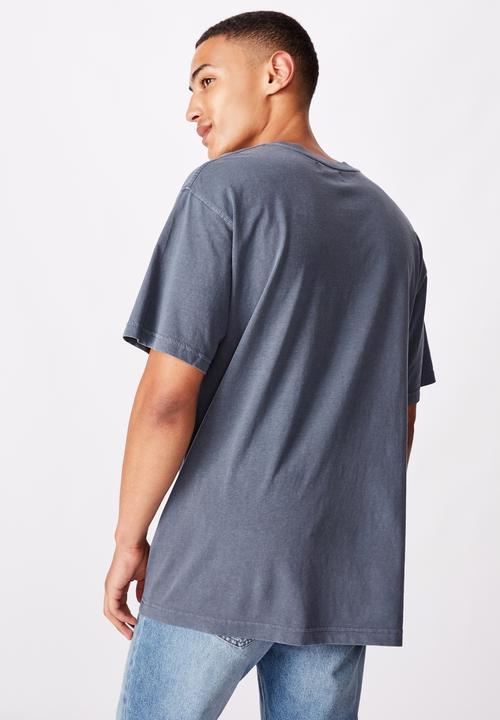 Cotton On - Loose fit washed pocket tee - dusty denim
