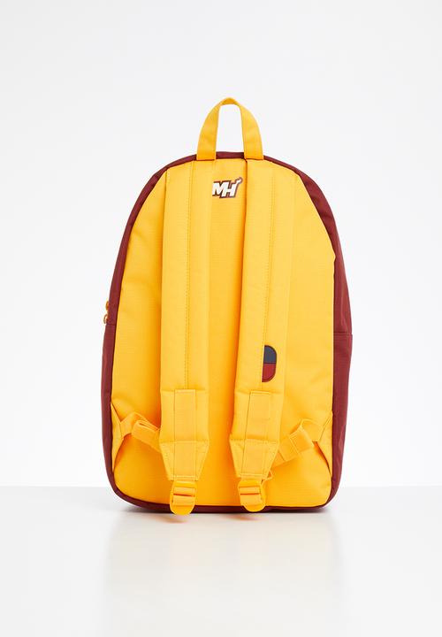 Herschel Supply Co. - Settlement - backpacks - Miami Heat - burgundy & yellow