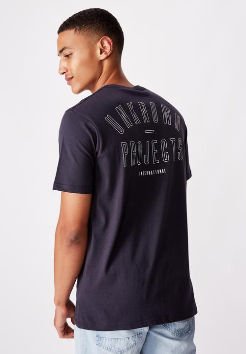 Cotton On - Tbar urban T-shirt - navy 