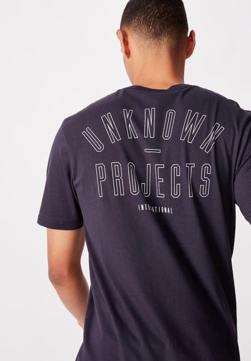 Cotton On - Tbar urban T-shirt - navy 